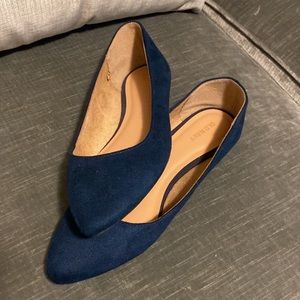 Navy blue flats